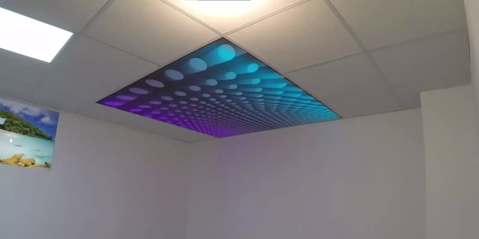 3D натяжной потолок для офиса — Новомосковск, Комсомольская, 21, фото 1